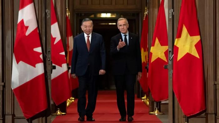  Tổng Bí thư, Chủ tịch nước Tô Lâm và Thủ tướng Canada Mark Carney. (Nguồn: The Canadian Press) 