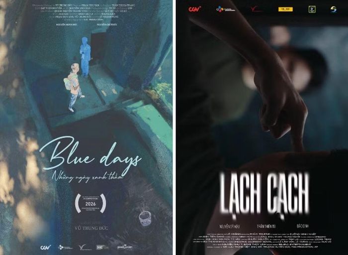 Hai phim ngắn “Những ngày xanh thẳm và “Lạch cạch” được chọn vào hạng mục "Phim ngắn Đông Nam Á" tại SGIFF 2026. Ảnh: CGV