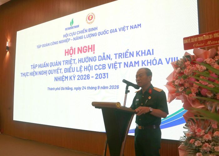 Đồng chí Phạm Quang Dũng phát biểu tại hội nghị.