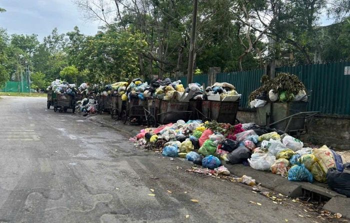 Rác thải sinh hoạt bủa vây đường phố Thanh Hóa