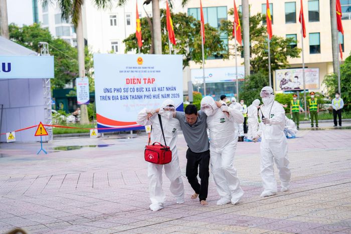 Tình huống ứng cứu người gặp nạn trong tại buổi diễn tập
