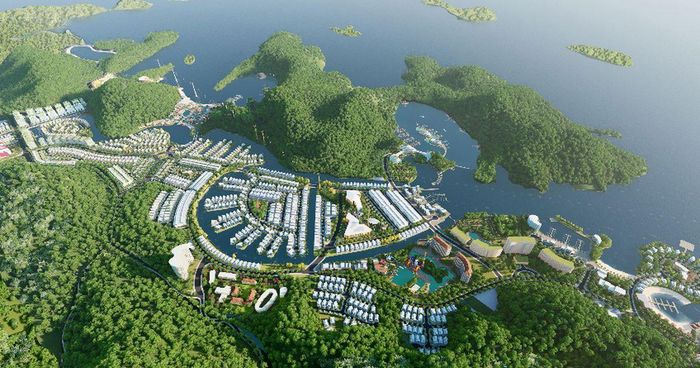 Dự án Khu đô thị du lịch Cái Giá, Cát Bà, còn được biết đến với tên thương mại Cát Bà Amatina. Ảnh: VCG