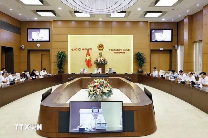 Chủ tịch Quốc hội Trần Thanh Mẫn phát biểu. (Ảnh: Doãn Tấn/TTXVN)