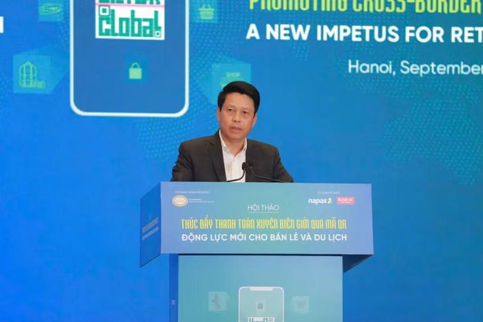 Phó Thống đốc Ngân hàng Nhà nước Phạm Tiến Dũng phát biểu tại hội thảo. (Ảnh: Vietnam+)
