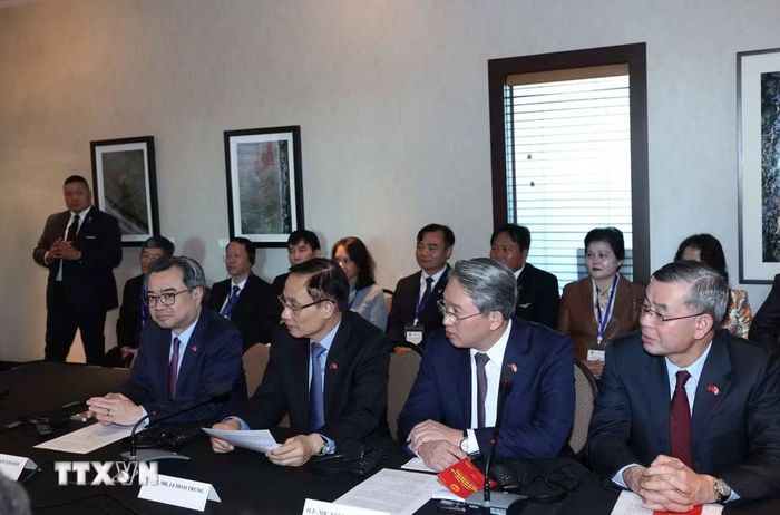 Các đại biểu tham dự Tọa đàm cấp cao doanh nghiệp Việt Nam-Canada. (Ảnh: Thống Nhất/TTXVN)
