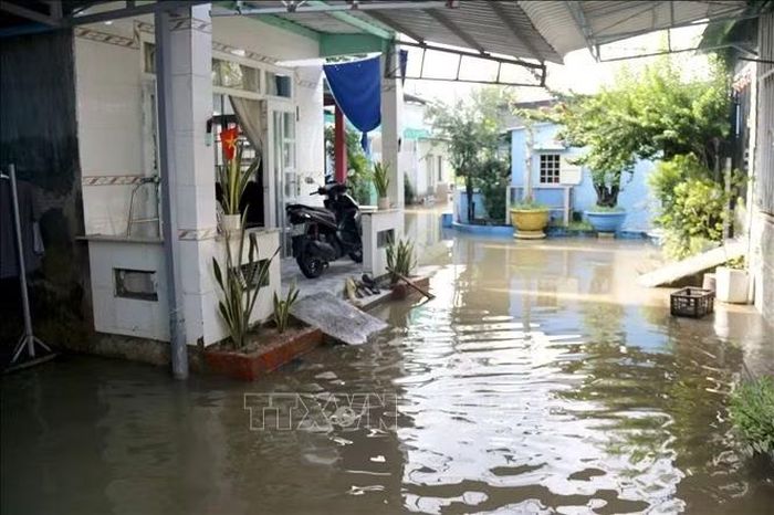 Phường Bình Thuận (Lâm Đồng) bị thiệt hại nặng do mưa lũ, nhiều nhà dân ngập sâu trong nước.