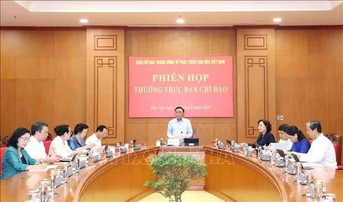 Thường trực Ban Bí thư Trần Cẩm Tú phát biểu chỉ đạo phiên họp. Ảnh: Phương Hoa /TTXVN