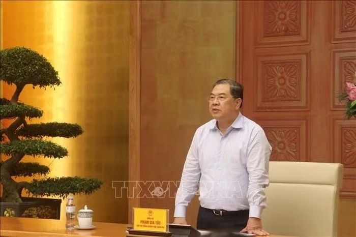 Phó Thủ tướng Thường trực Chính phủ Phạm Gia Túc phát biểu chỉ đạo.