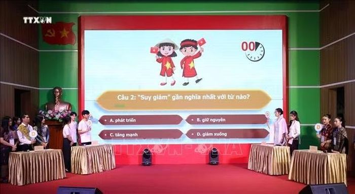 Quang cảnh Chung kết Cuộc thi hùng biện tiếng Việt toàn quốc dành cho người nước ngoài - Đà Nẵng 2026.