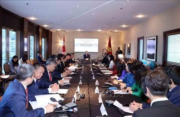 Tổng Bí thư, Chủ tịch nước Tô Lâm tiếp thành viên Hội Hữu nghị Canada - Việt Nam. Ảnh: Thống Nhất/TTXVN