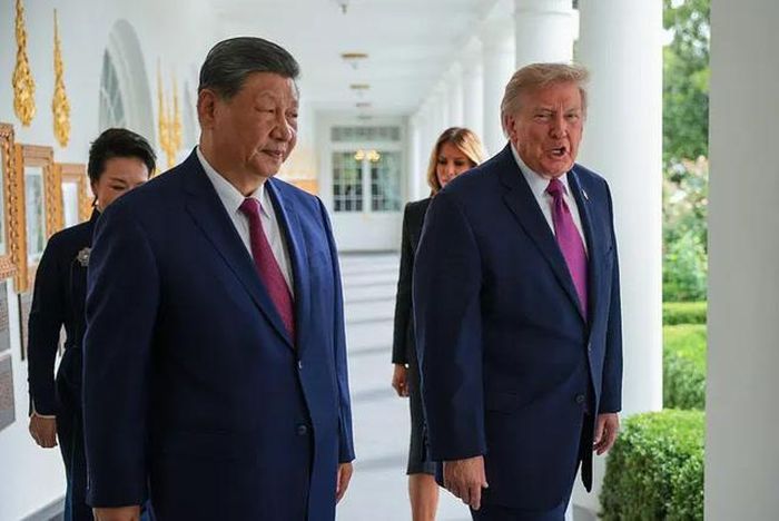 Chủ tịch Trung Quốc Tập Cận Bình và Tổng thống Mỹ Donald Trump tại Nhà Trắng, ngày 24/9/2026. Ảnh: TIME
