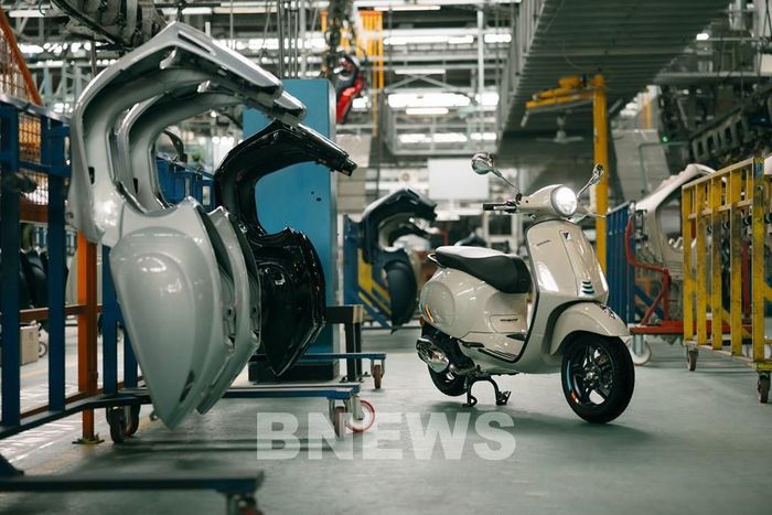 Dòng xe biểu tượng Vespa Primavera được sản xuất lắp ráp tại Việt Nam