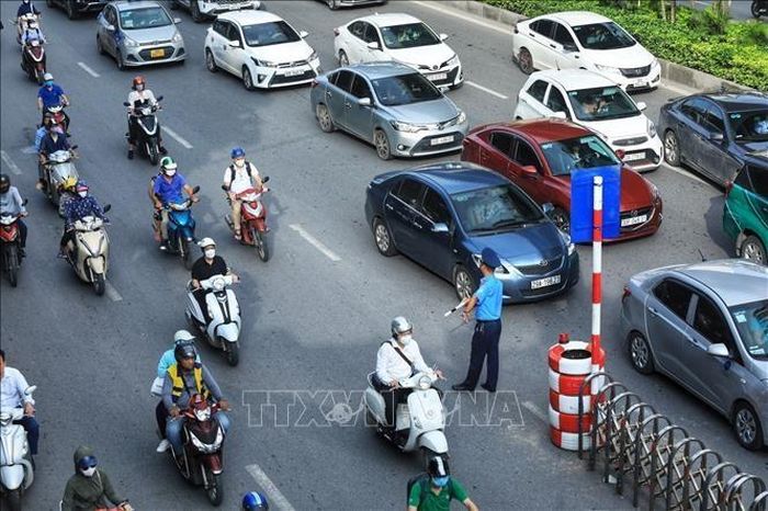 Hà Nội điều chỉnh tổ chức giao thông tại đường Cổ Linh, Long Biên. Ảnh minh họa: TTXVN