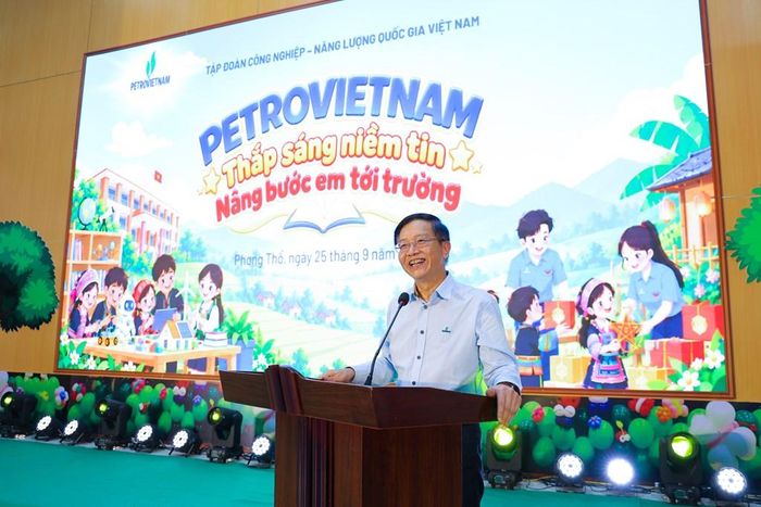 Phó Bí thư Thường trực Đảng ủy Petrovietnam Trần Quang Dũng phát biểu tại chuỗi hoạt động. Ảnh: A.N/Bnews/vnanet.vn