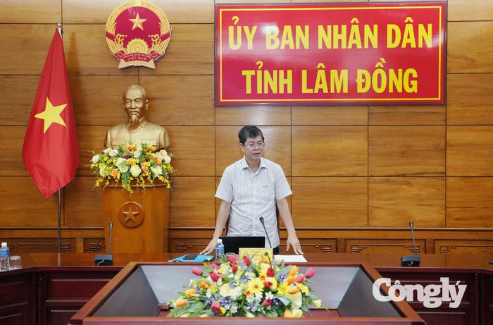 Phó Chủ tịch Thường trực UBND tỉnh Nguyễn Hồng Hải kết luận buổi làm việc.
