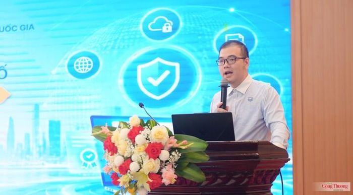 Ông Đào Quang Đức, đại diện Phòng Thông tin và Hợp tác quốc tế, Trung tâm Chứng thực điện tử quốc gia.