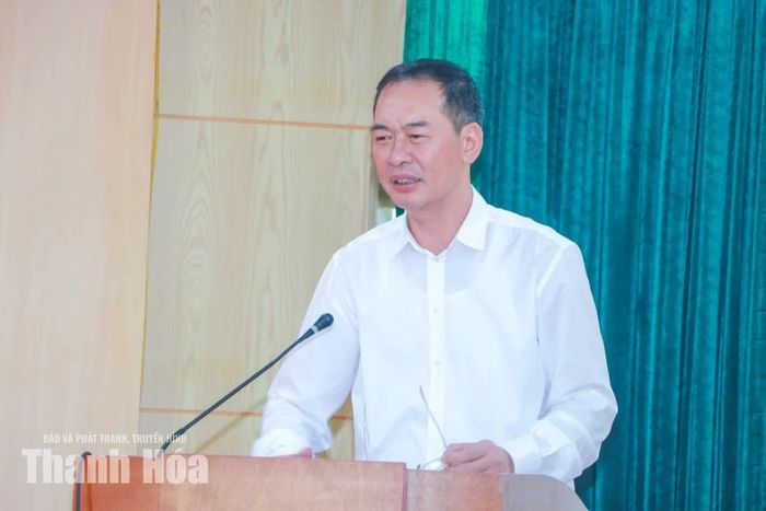 Phó Bí thư Tỉnh ủy, Chủ tịch Ủy ban MTTQ tỉnh, Bí thư Đảng ủy MTTQ, các đoàn thể tỉnh Trịnh Tuấn Sinh phát biểu kết luận hội nghị.