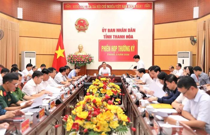 Toàn cảnh Phiên họp thường kỳ UBND tỉnh tháng 9/2026.