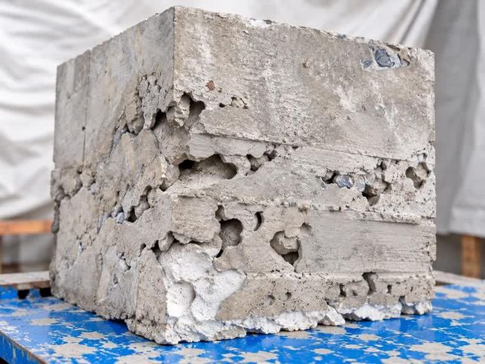 Cùng nguyên vật liệu, cùng cấp phối, nhưng khối bê tông không được lót bạt – Thử nghiệm từ Nhà máy Xi măng Tân Thắng