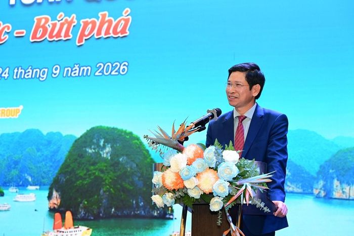 Thứ trưởng Bộ Văn hóa, Thể thao và Du lịch Hồ An Phong chủ trì Hội nghị. Ảnh: Cục Du lịch Quốc gia Việt Nam