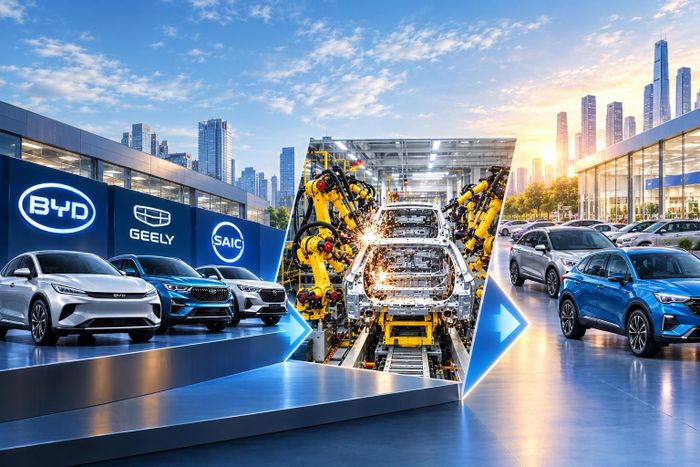 Bất chấp các rào cản chính trị dày đặc, lộ trình thâm nhập của các tập đoàn ô tô Trung Quốc như BYD, Geely Automobile Holdings và SAIC Motor Corp vẫn được vạch ra một cách bài bản theo mô hình ba bước.