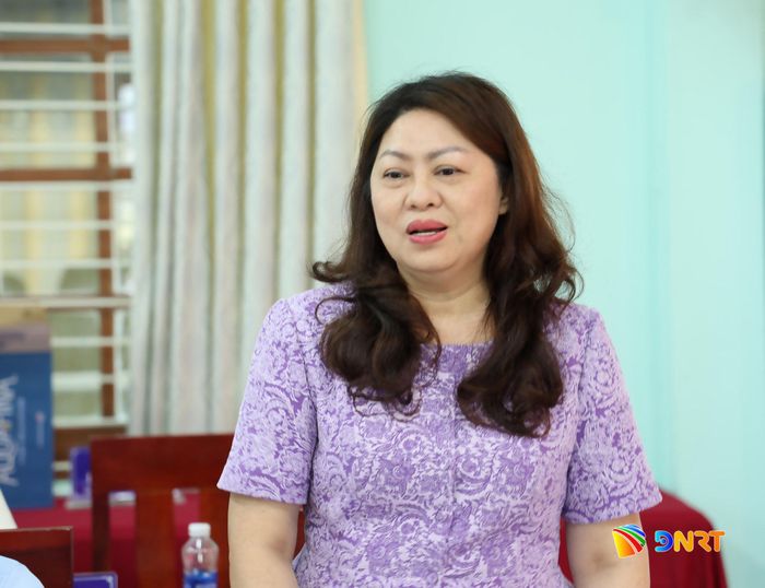Phó Chủ tịch Thường trực Ủy ban MTTQ Việt Nam thành phố Nguyễn Thị Thu Lan phát biểu tại buổi giám sát. Ảnh: XUÂN TRINH