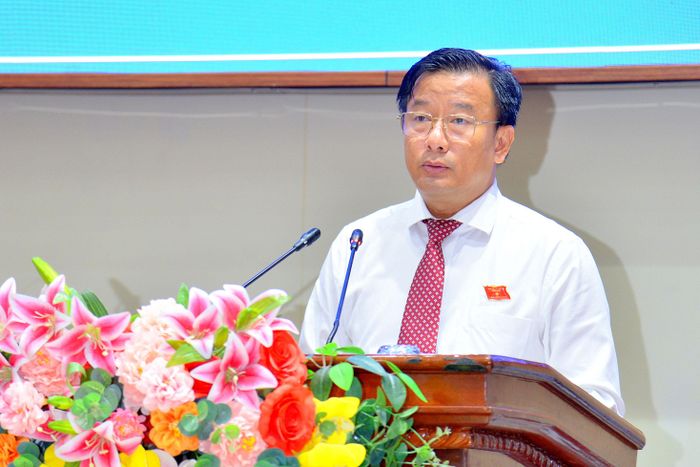 Đồng chí Nguyễn Phước Thiện giải trình làm rõ các vấn đề đại biểu nêu tại kỳ họp