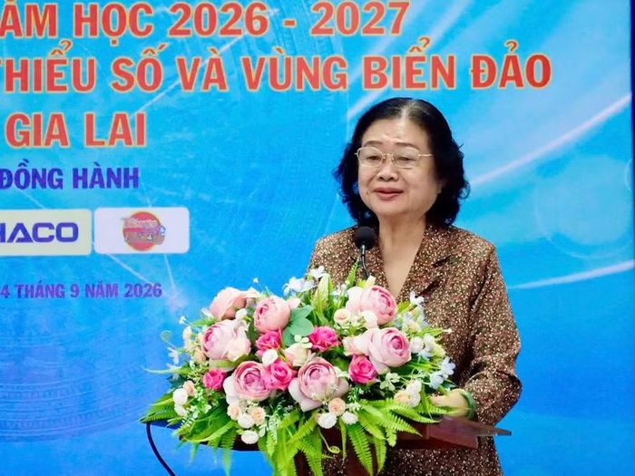 Bà Trương Mỹ Hoa phát biểu tại chương trình. Ảnh: D.L