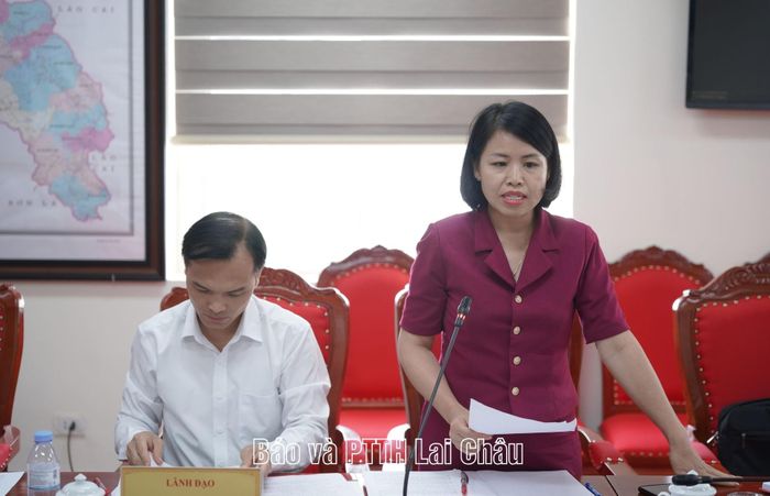 Thành viên đoàn giám sát phát biểu tại buổi giám sát.