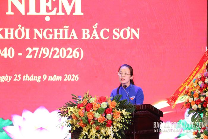 Đại diện thế hệ trẻ phát biểu cảm nghĩ tại chương trình