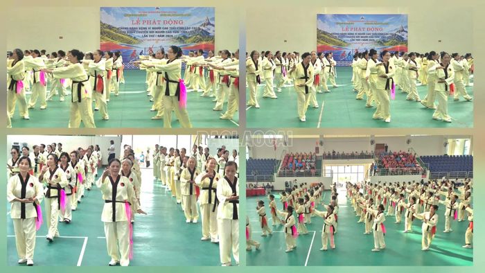 Màn đồng diễn dưỡng sinh "Trường sinh đạo thái cực quyền".