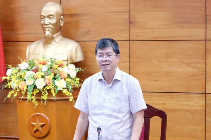Ủy viên Ban Thường vụ Tỉnh ủy, Phó Chủ tịch Thường trực UBND tỉnh Nguyễn Hồng Hải chỉ đạo tại cuộc họp