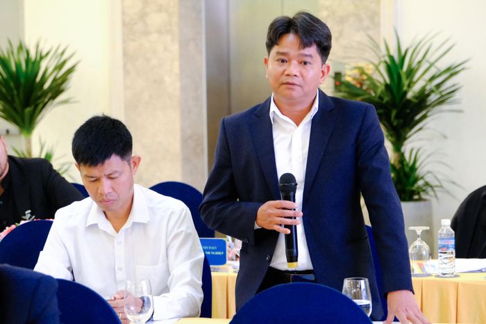 Ông Nguyễn Hữu Nam, Giám đốc Công ty TNHH Nguyễn Trương phát biểu tại hội nghị
