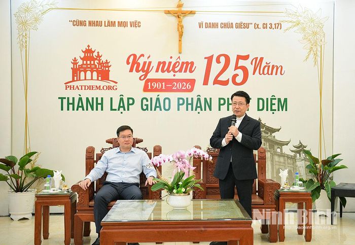 Giám mục Kiều Công Tùng, Giám mục Giáo phận Phát Diệm phát biểu.