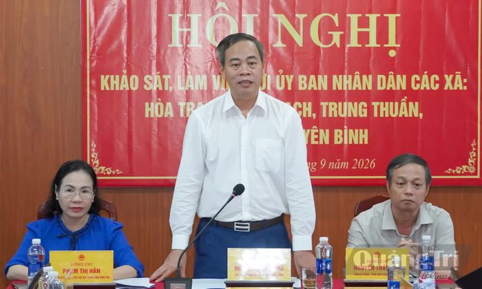Đồng chí Nguyễn Đăng Quang, Phó Bí thư Tỉnh ủy, Chủ tịch HĐND tỉnh phát biểu kết luận tại buổi làm việc - Ảnh: N.H