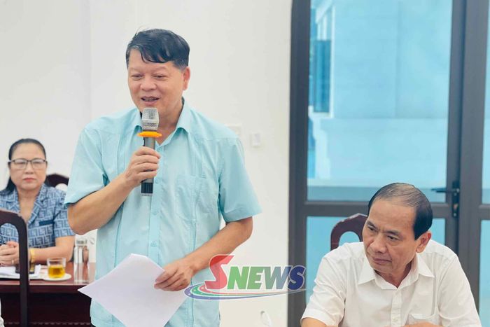 Lãnh đạo Liên minh HTX tỉnh phát biểu tại hội nghị.