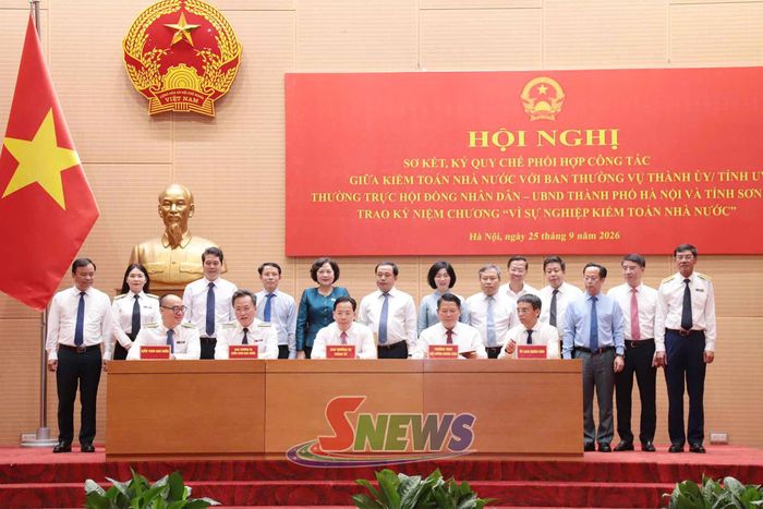 Lãnh đạo Kiểm toán Nhà nước ký kết quy chế phối hợp với lãnh đạo Ban Thường vụ Tỉnh ủy, Thường trực HĐND, UBND tỉnh Sơn La.