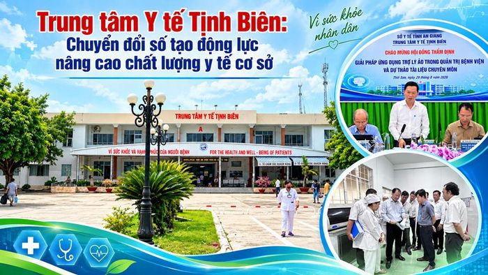 Trung tâm Y tế Tịnh Biên xác định chuyển đổi số là giải pháp quan trọng để nâng cao hiệu quả hoạt động