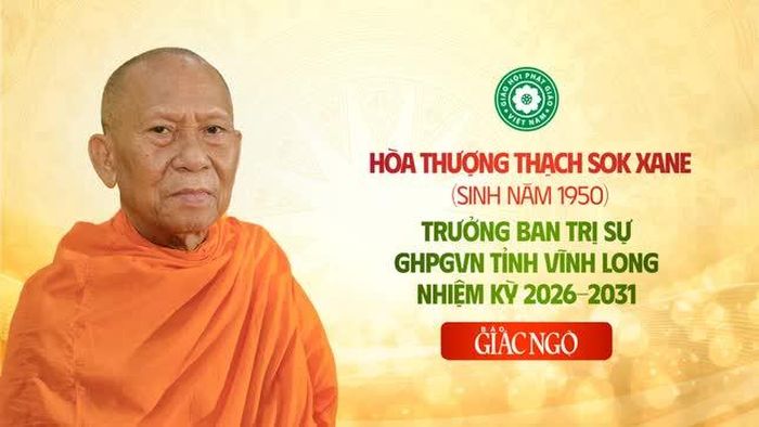 Hòa thượng Thạch Sok Xane, sinh năm 1950, là vị giáo phẩm được tái suy cử Trưởng ban Trị sự GHPGVN tỉnh Vĩnh Long do đặc thù của Phật giáo tại nơi có đông cộng đồng Phật giáo Nam tông Khmer