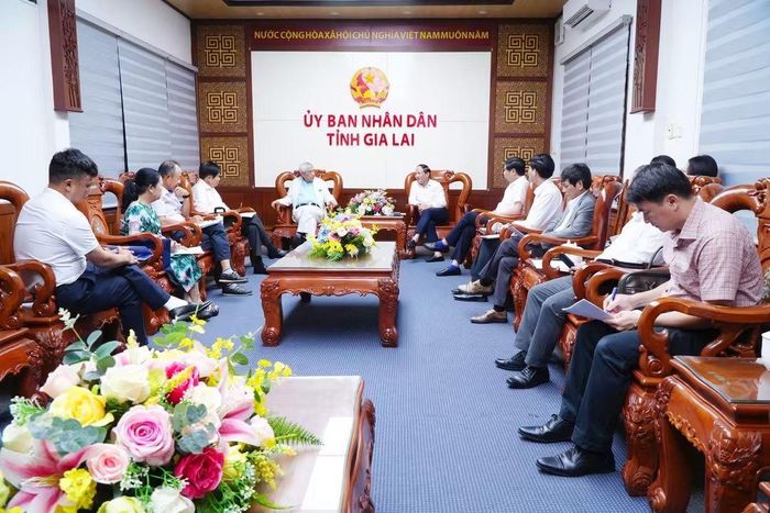 Quang cảnh buổi làm việc. (Ảnh: Cổng TTĐT Gia Lai)
