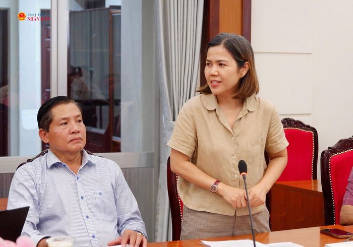 Đại diện Sở Khoa học và Công nghệ thành phố Nguyễn Thị Ngọc Nhung phát biểu. Ảnh: Hoa Lê