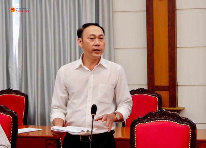 Đại diện Sở Văn hóa và Thể thao TP. Hồ Chí Minh Nguyễn Đình Ly phát biểu. Ảnh: Hoa Lê