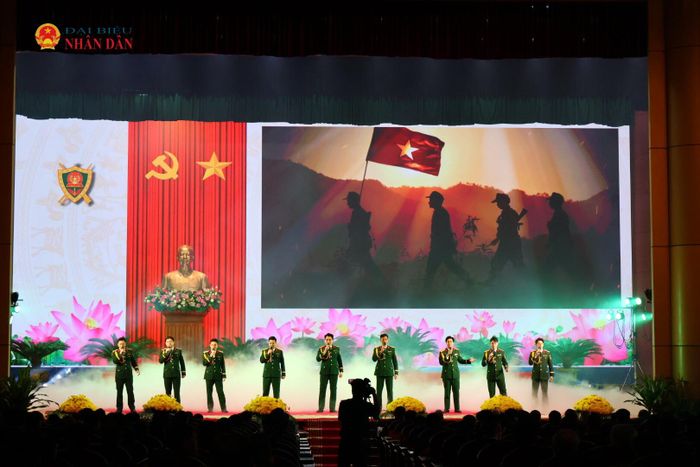 Chương trình nghệ thuật tại Lễ kỷ niệm 50 năm Ngày truyền thống Cục Pháp chế Bộ Quốc phòng và ngành pháp chế Quân đội