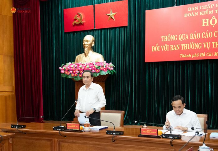 Chủ tịch Quốc hội Trần Thanh Mẫn phát biểu tại hội nghị