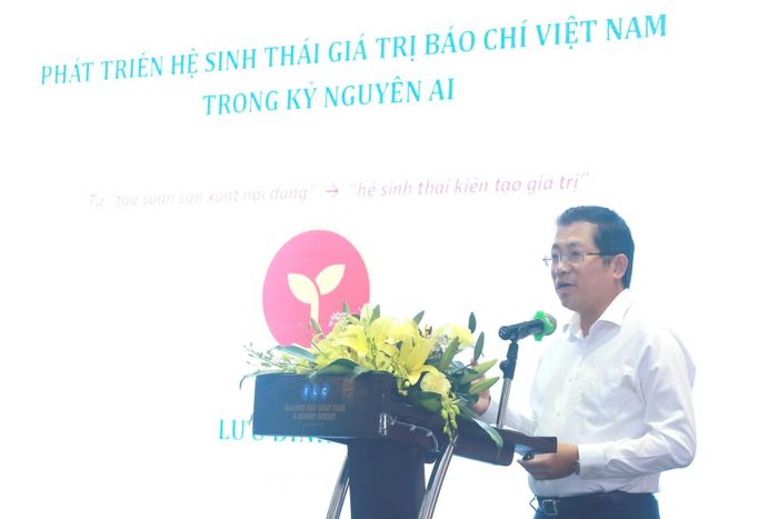 Cục trưởng Cục Báo chí, Bộ Văn hóa, Thể thao và Du lịch Lưu Đình Phúc phát biểu
