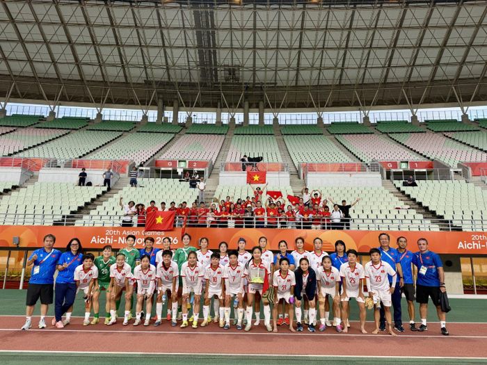 Đội tuyển nữ Việt Nam khiến đội tuyển nữ Trung Quốc vất vả vào bán kết ASIAD 2026. Ảnh: VFF