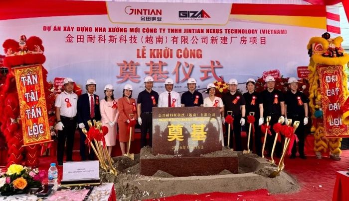 Tập đoàn Jintian khởi công xây dựng nhà máy mới tại KCN Đại An (mở rộng) ngày 16/9/2026.