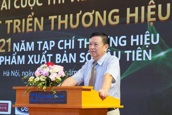 Ông Nguyễn Đăng Sinh - Chủ tịch Hiệp hội Chống hàng giả và Bảo vệ Thương hiệu Việt Nam nhấn mạnh về vấn đề bảo vệ thương hiệu.