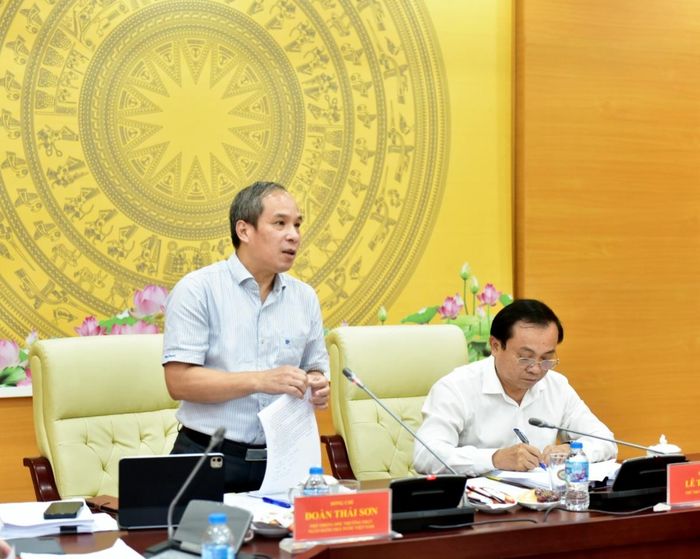 Phó Thống đốc Thường trực NHNN Đoàn Thái Sơn phát biểu tại buổi làm việc