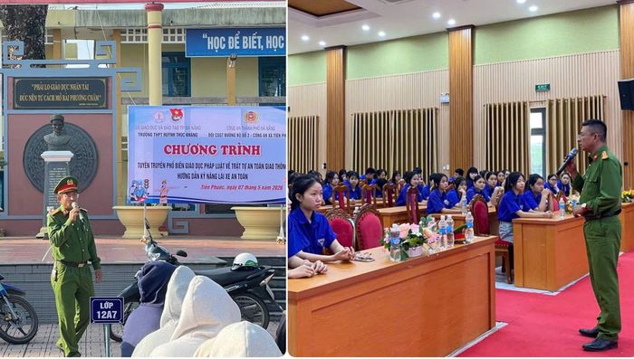 Công an xã Tiên Phước đẩy mạnh tuyên truyền giáo dục pháp luật, nhất là công tác phòng, chống ma túy cho học sinh và thanh, thiếu niên trên địa bàn.